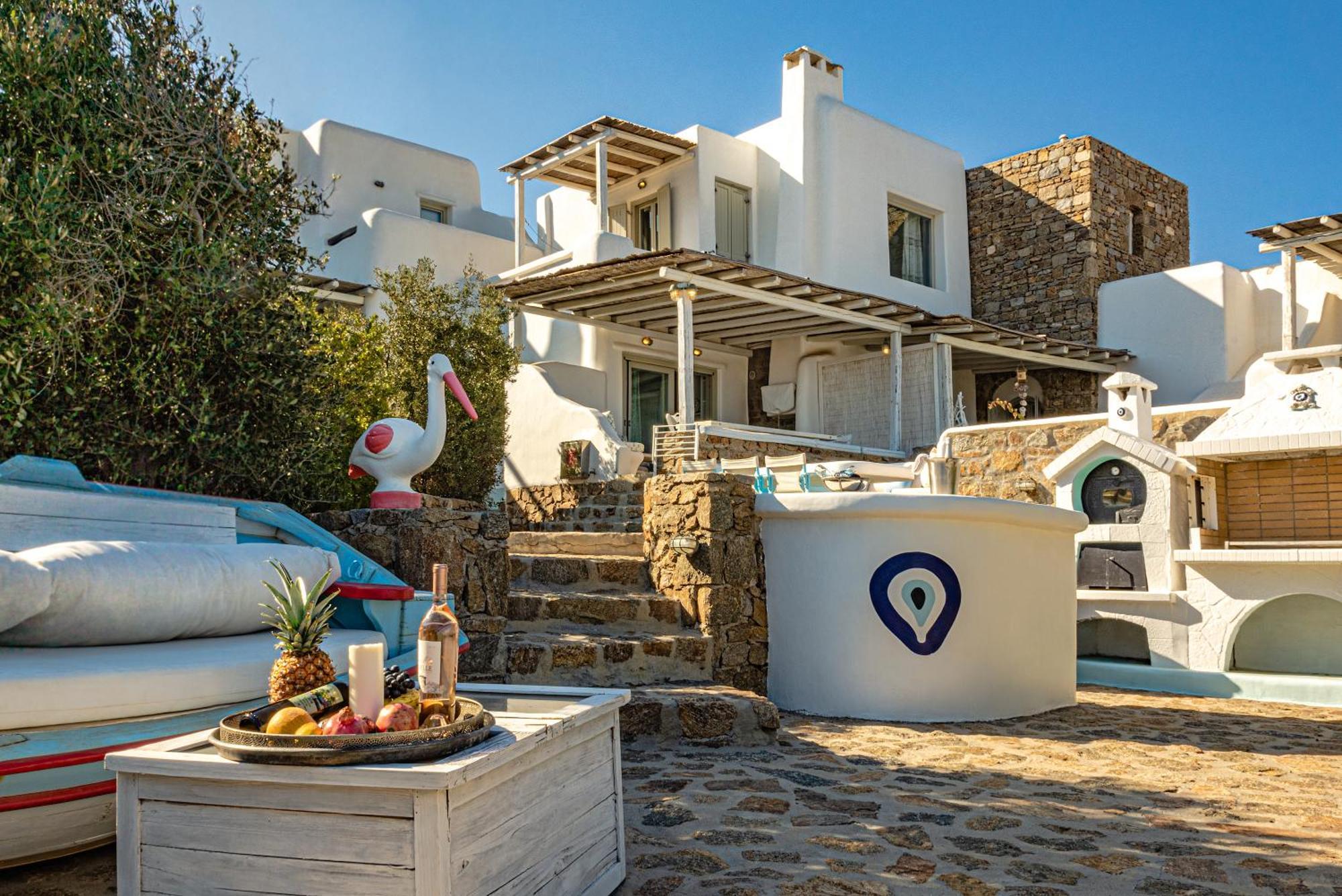 Villa Manolia Luxury Private House By Mykonian Kazarte Playa Playa Kalo Livadi Exterior foto
